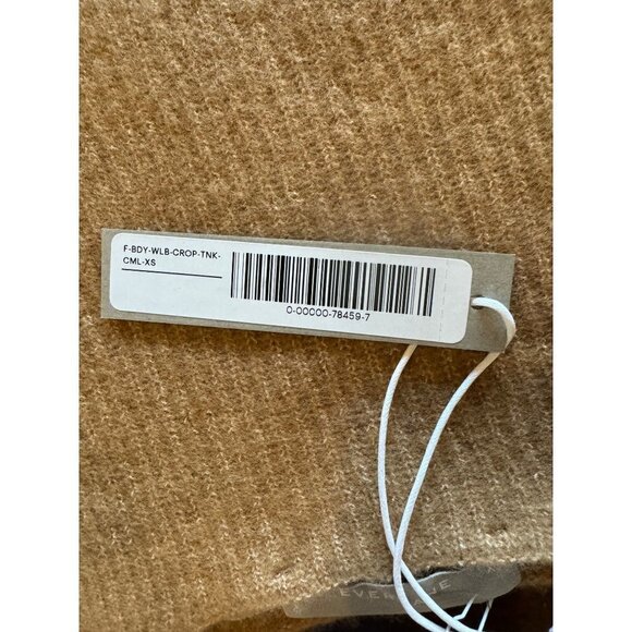 Everlane Camel Yak And Wool Blend The Cozy Stretch Knit Cropped Tank Size XS NWT - Picture 8 of 10